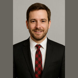 Linea Uomo Men's Red Black Plaid Microfiber Tie